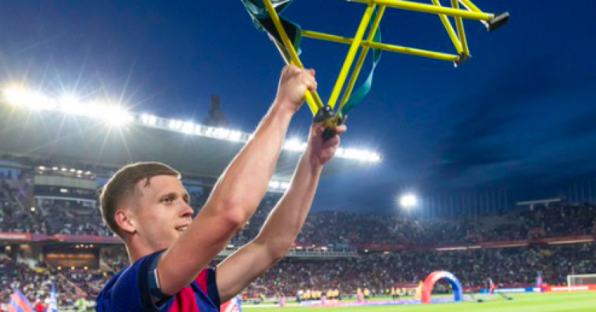 Alasan Unik di Balik Selebrasi Kursi Dani Olmo Usai Kemenangan Barcelona di La Liga