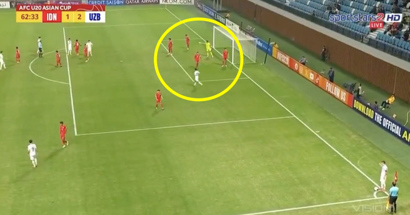 Posisi Pemain Timnas Indonesia U20 Saat Antisipasi Tendangan Sudut Janggal
