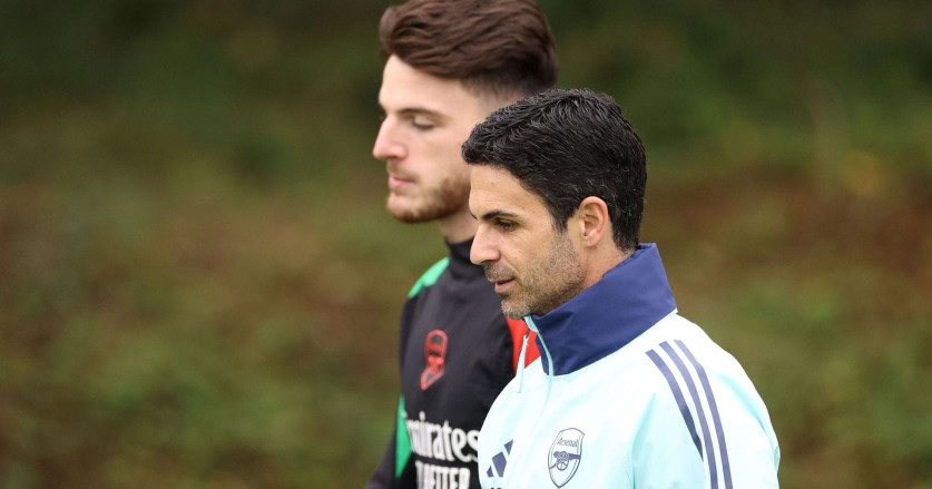 Mikel Arteta Berikan Update Terbaru Tentang Kondisi Declan Rice Jelang Laga Arsenal vs Bournemouth